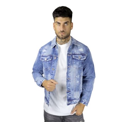 CHAQUETA MEZCLILLA RASGADA