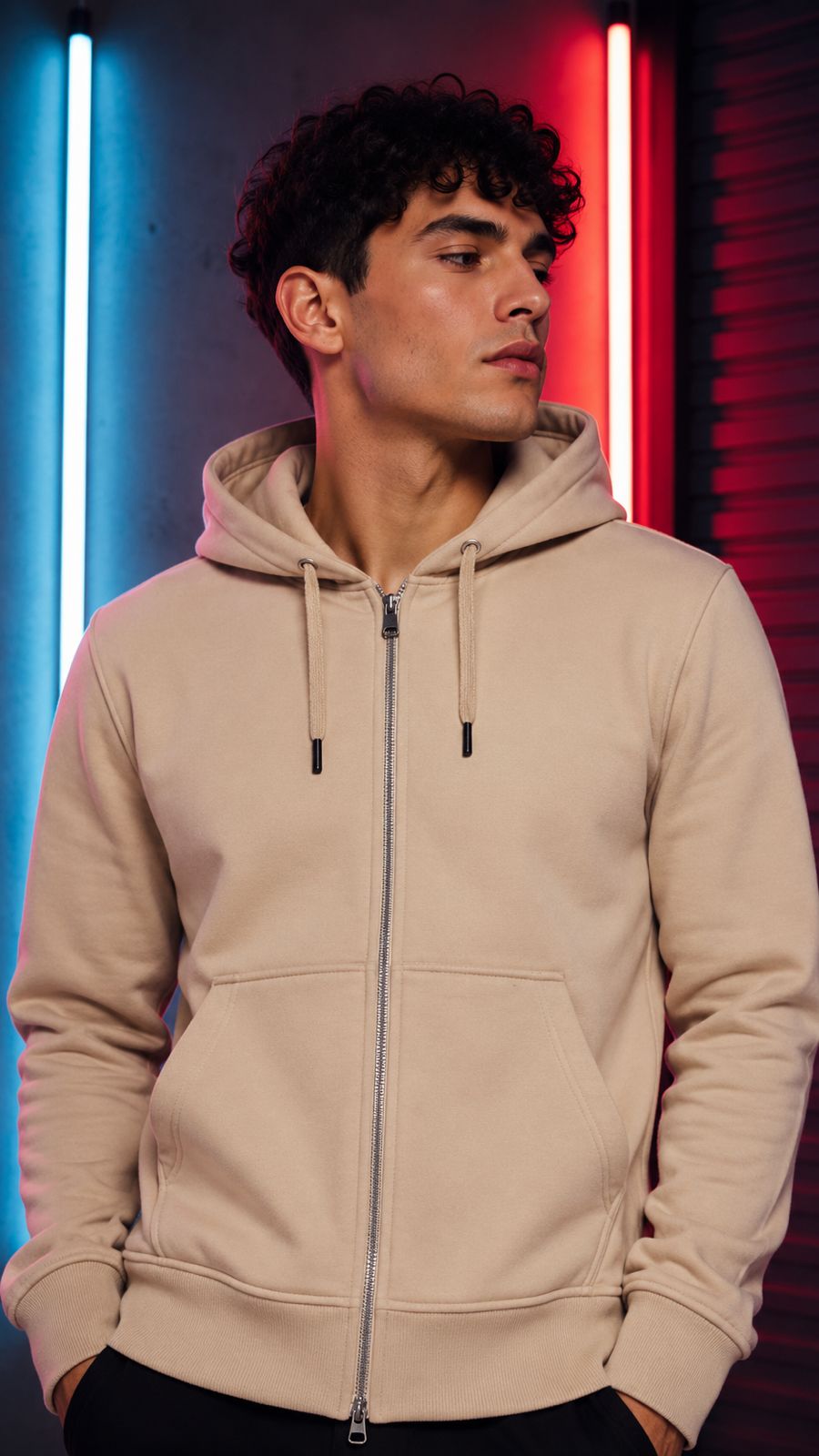 "BÁSICO CON CIERRE" BEIGE