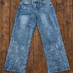 DB6011 JEANS ANCHO CON BRILLO